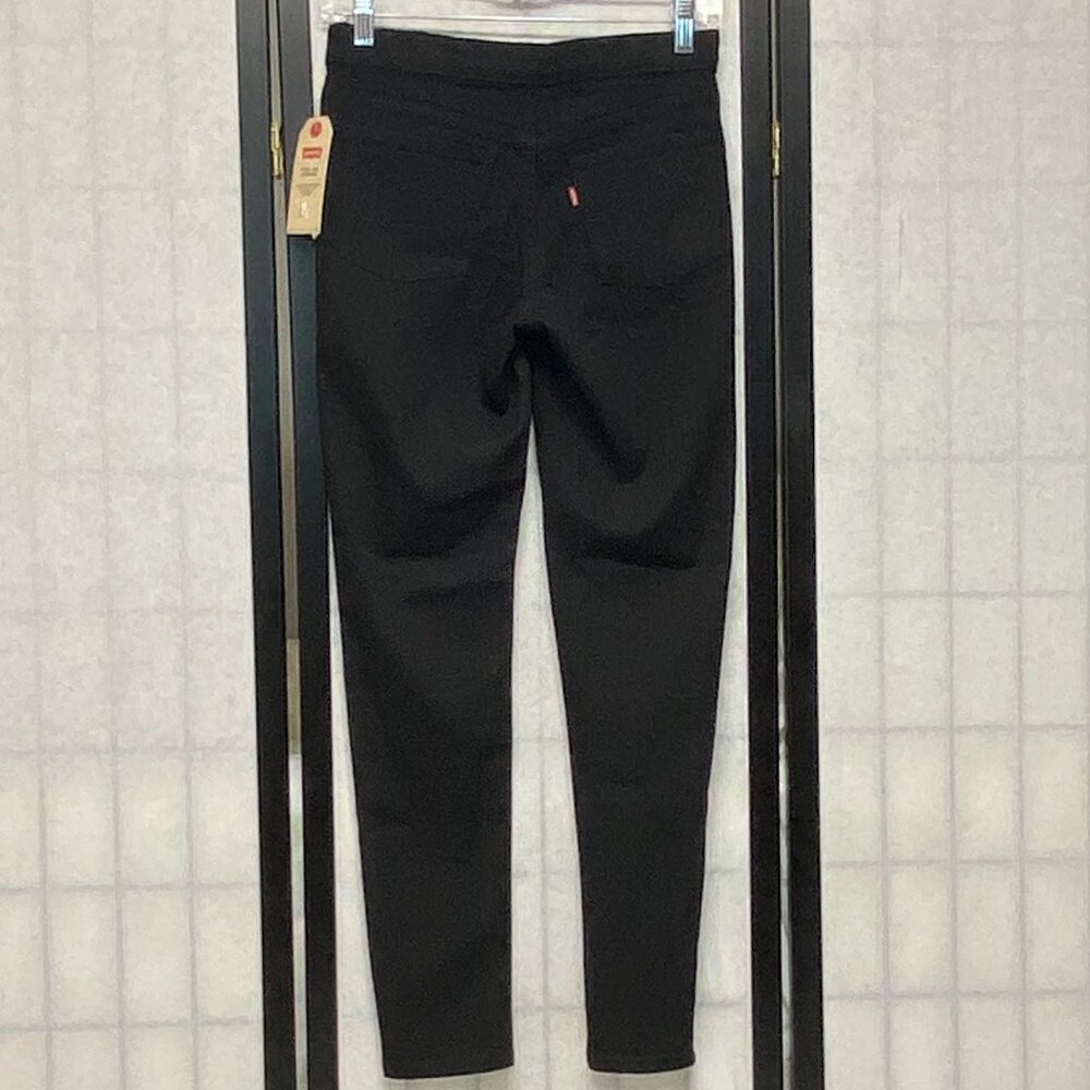 Levi's Pull On Super Skinny Legging Jegging Girls 16 NWT Black Adjustable Waist - Picture 2 of 12